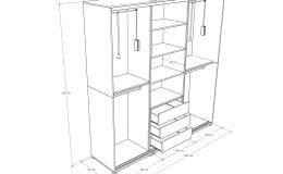 Melitta II. tolóajtós ruhaliftes gardrób, tükrös 240cm-img-1064-original.jpg