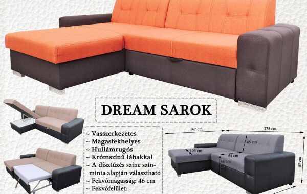 Dream sarok hullámrugós