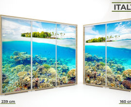 Italy style tolóajtós gardrób