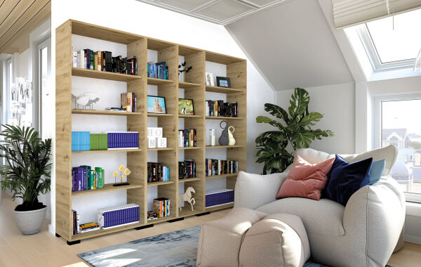 Polly könyvespolc és vitrin